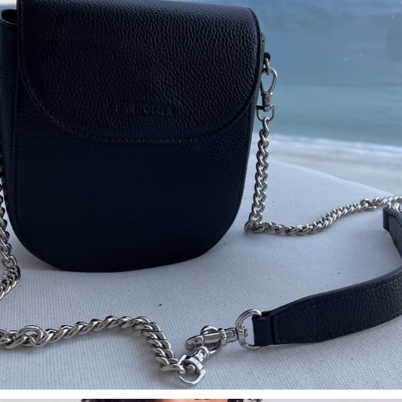 Shay Bandolier Black Crossbody Bag with Chain Strap (silver!) - Picture 15 of 16
